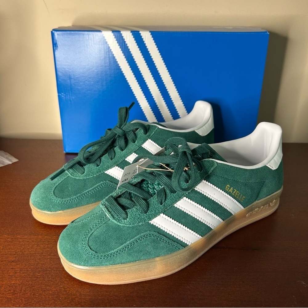 adidas Gazelle Indoor Collegiate Green Gum (8M / 9W) - Picture 9 of 14